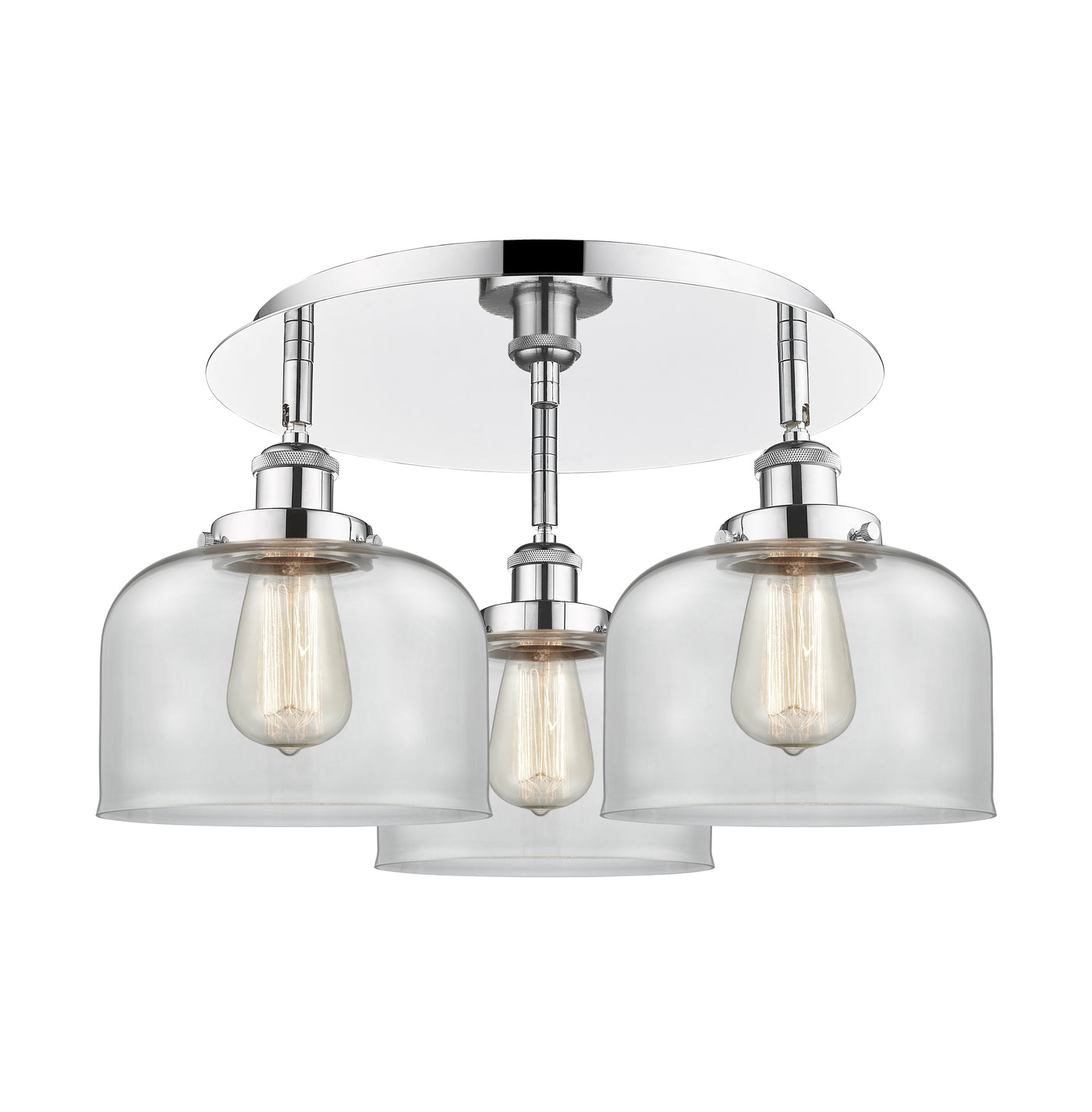 Ballston Semi-Flush Mount Satin Nickel