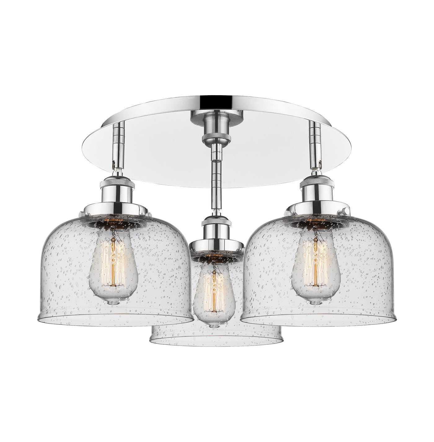 Ballston Semi-Flush Mount Satin Nickel