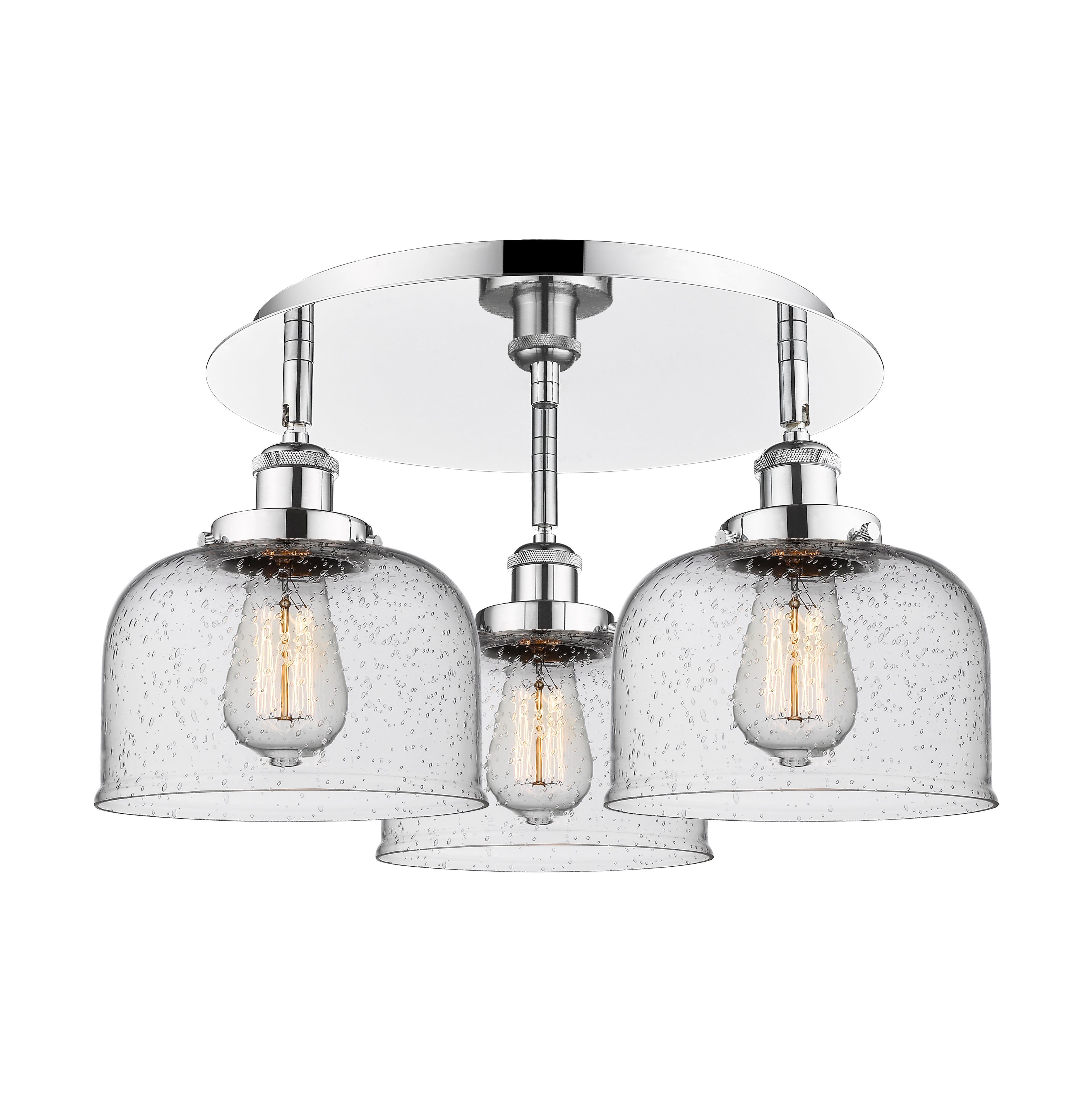 Ballston Semi-Flush Mount Satin Nickel