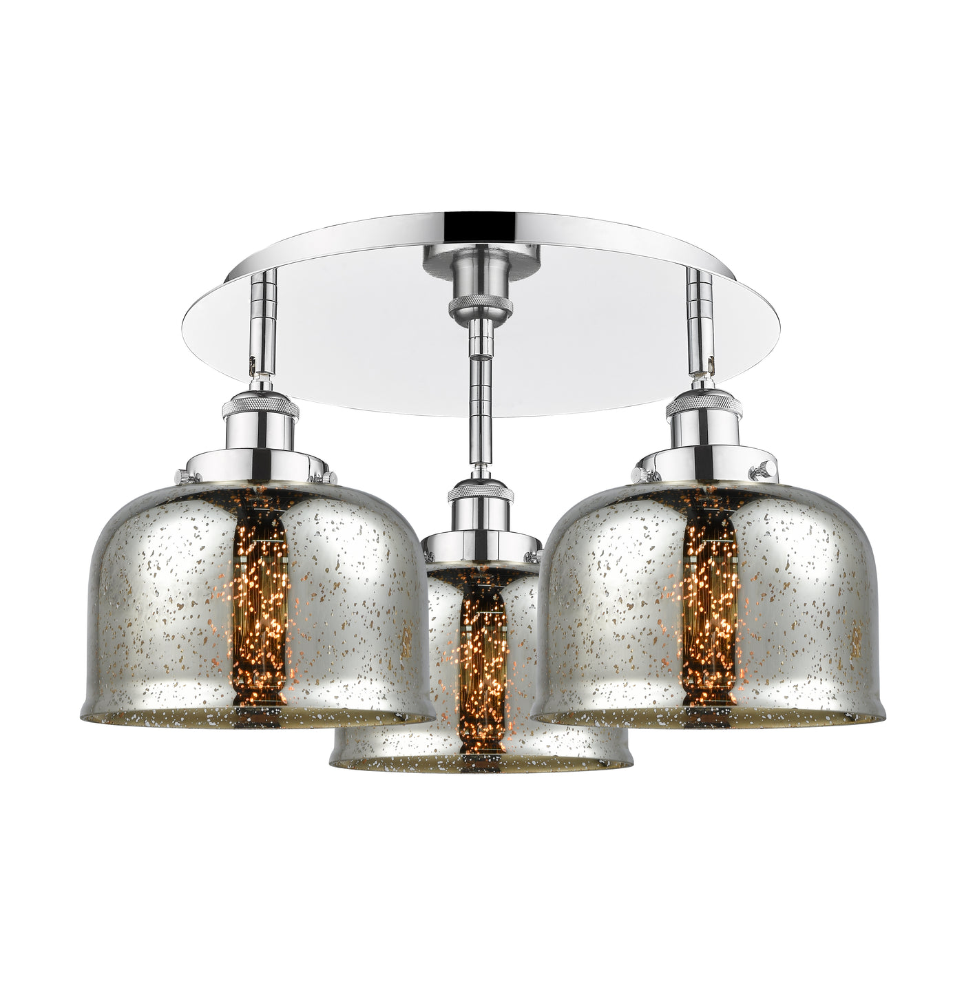 Ballston Semi-Flush Mount Satin Nickel