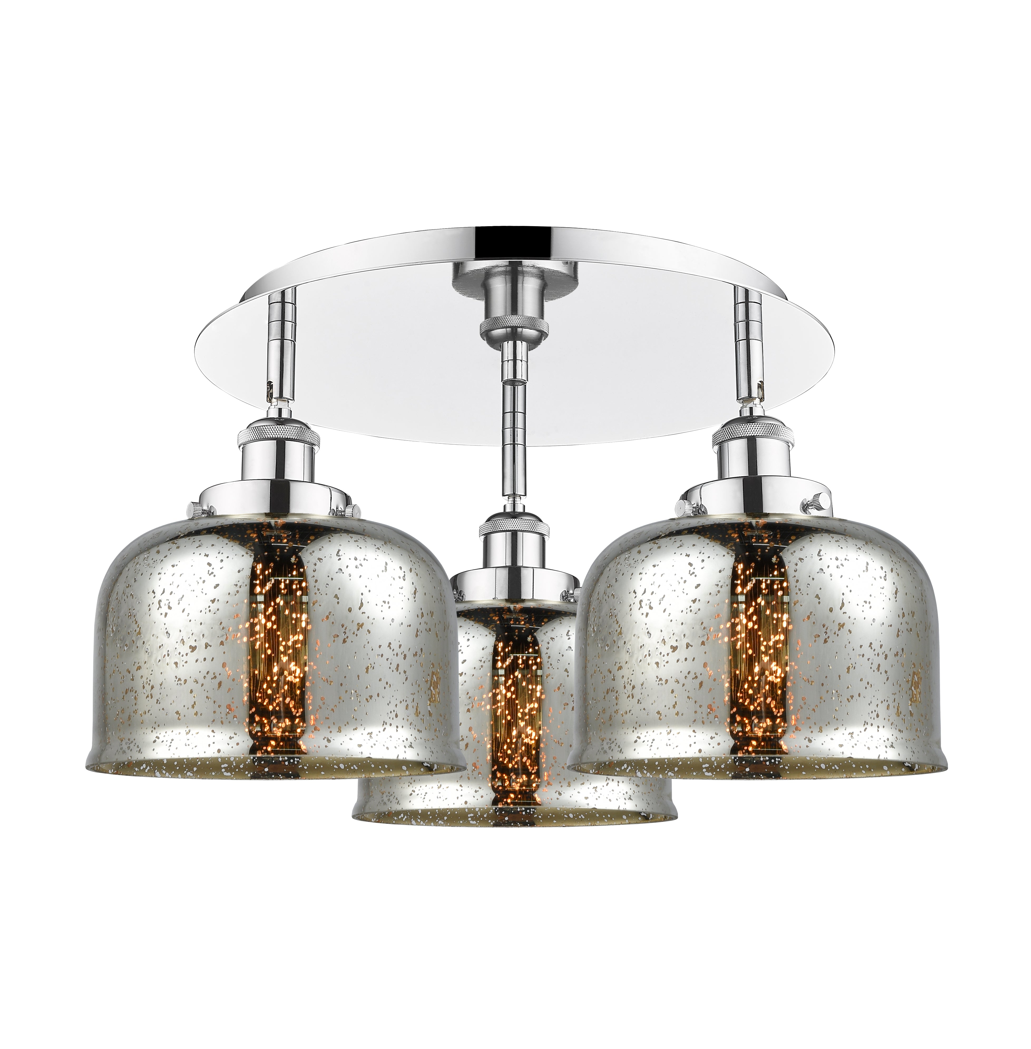 Ballston Semi-Flush Mount Satin Nickel