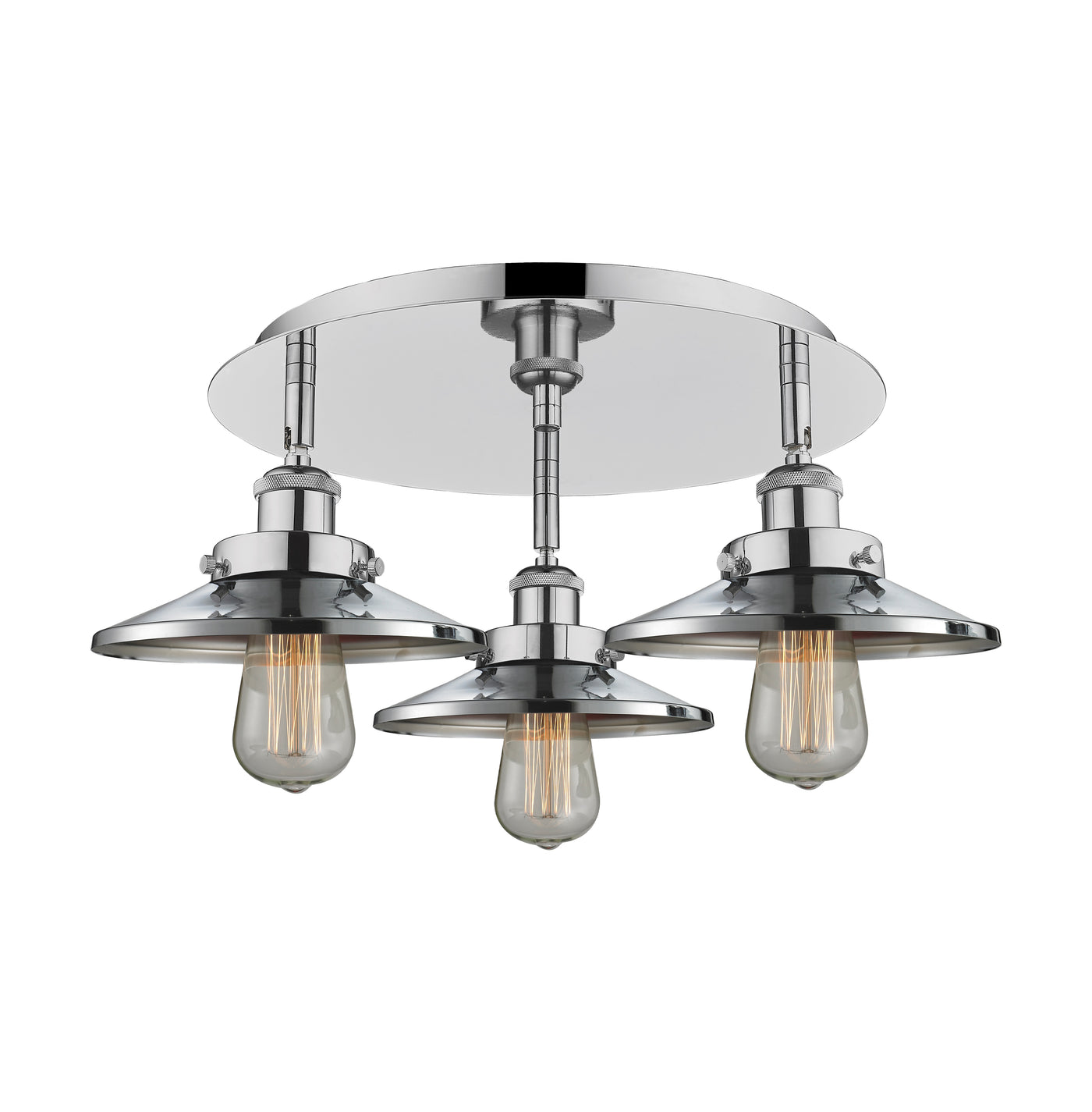 Ballston Semi-Flush Mount Satin Nickel