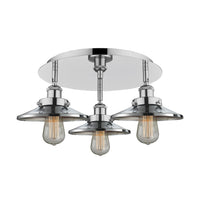 Ballston Semi-Flush Mount Satin Nickel
