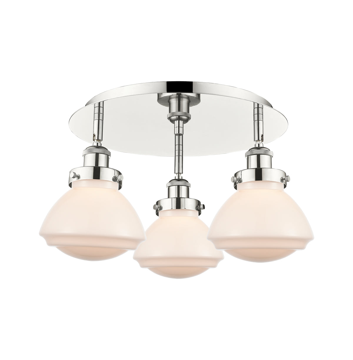 Olean 19-Inch 3-Light Semi-Flush Mount