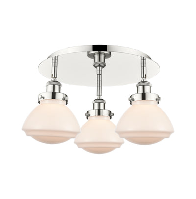 Olean 19-Inch 3-Light Semi-Flush Mount