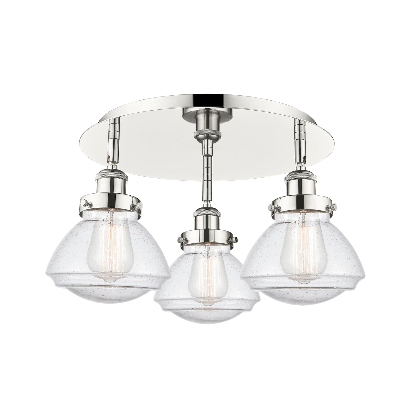 Ballston Semi-Flush Mount Satin Nickel