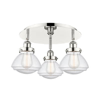 Ballston Semi-Flush Mount Satin Nickel