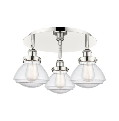 Olean 19-Inch 3-Light Semi-Flush Mount