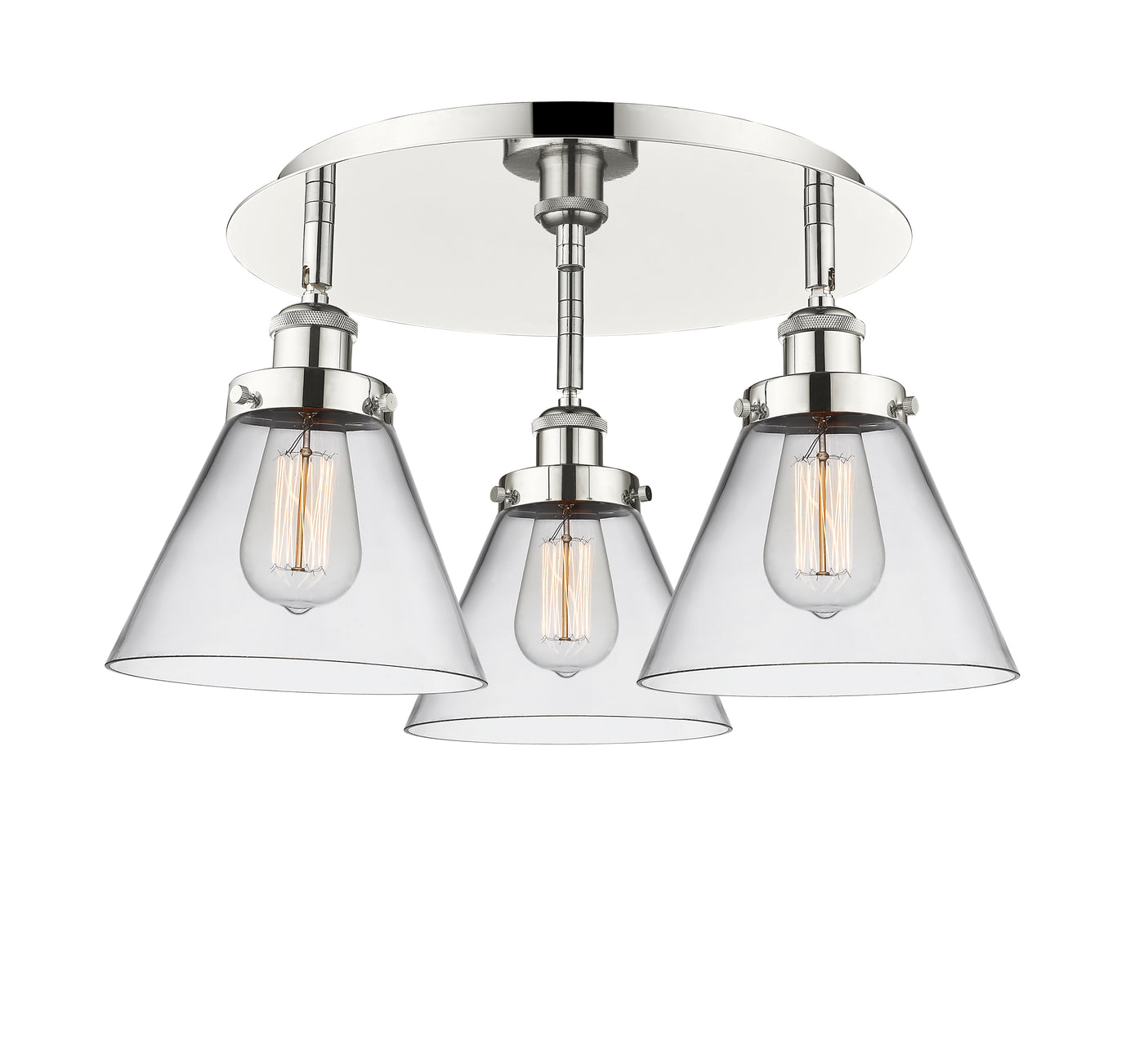 Ballston Semi-Flush Mount Satin Nickel