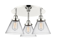 Ballston Semi-Flush Mount Satin Nickel