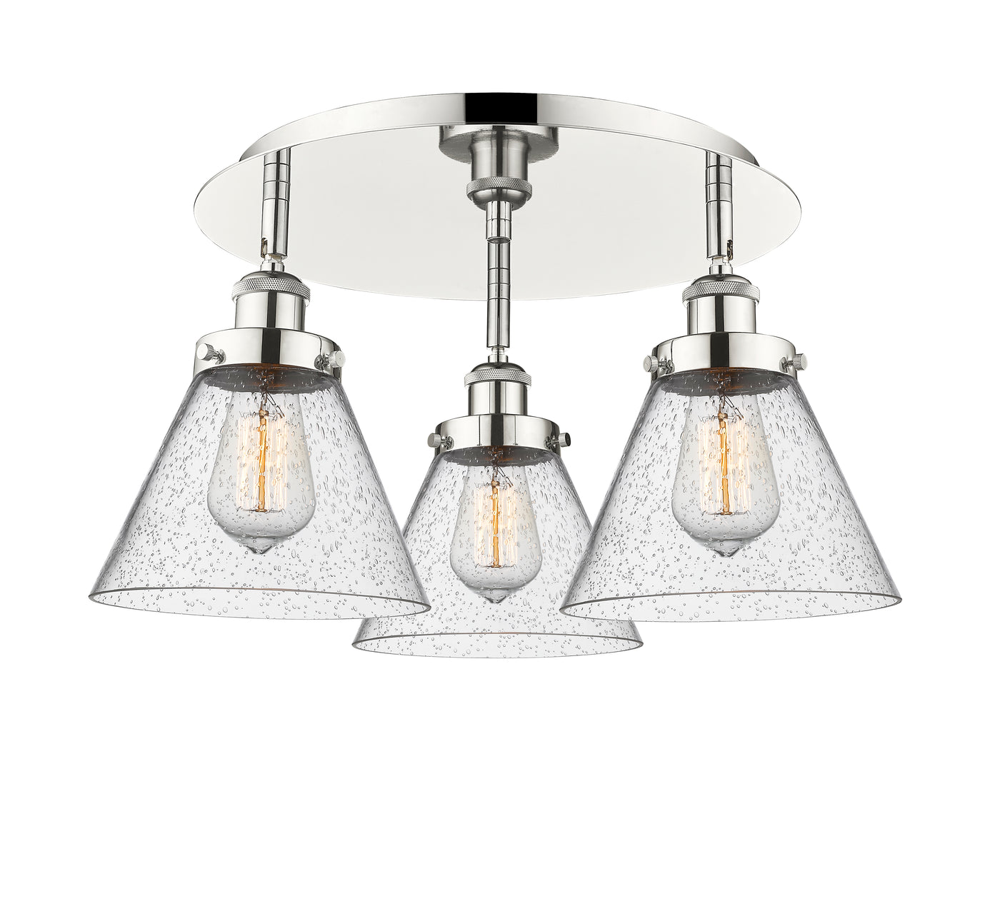 Ballston Semi-Flush Mount Satin Nickel