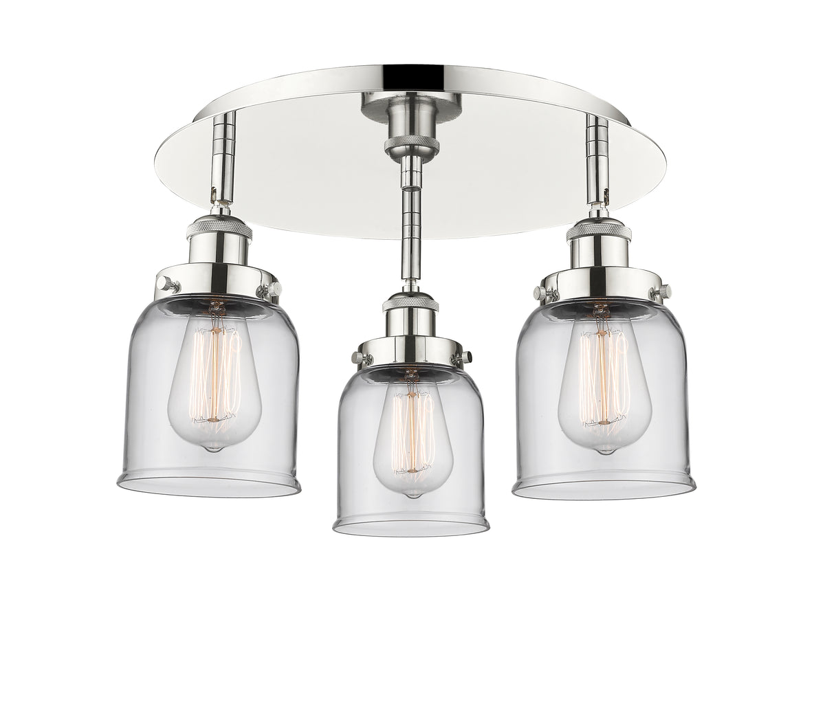 Cone 17-Inch 3-Light Semi-Flush Mount