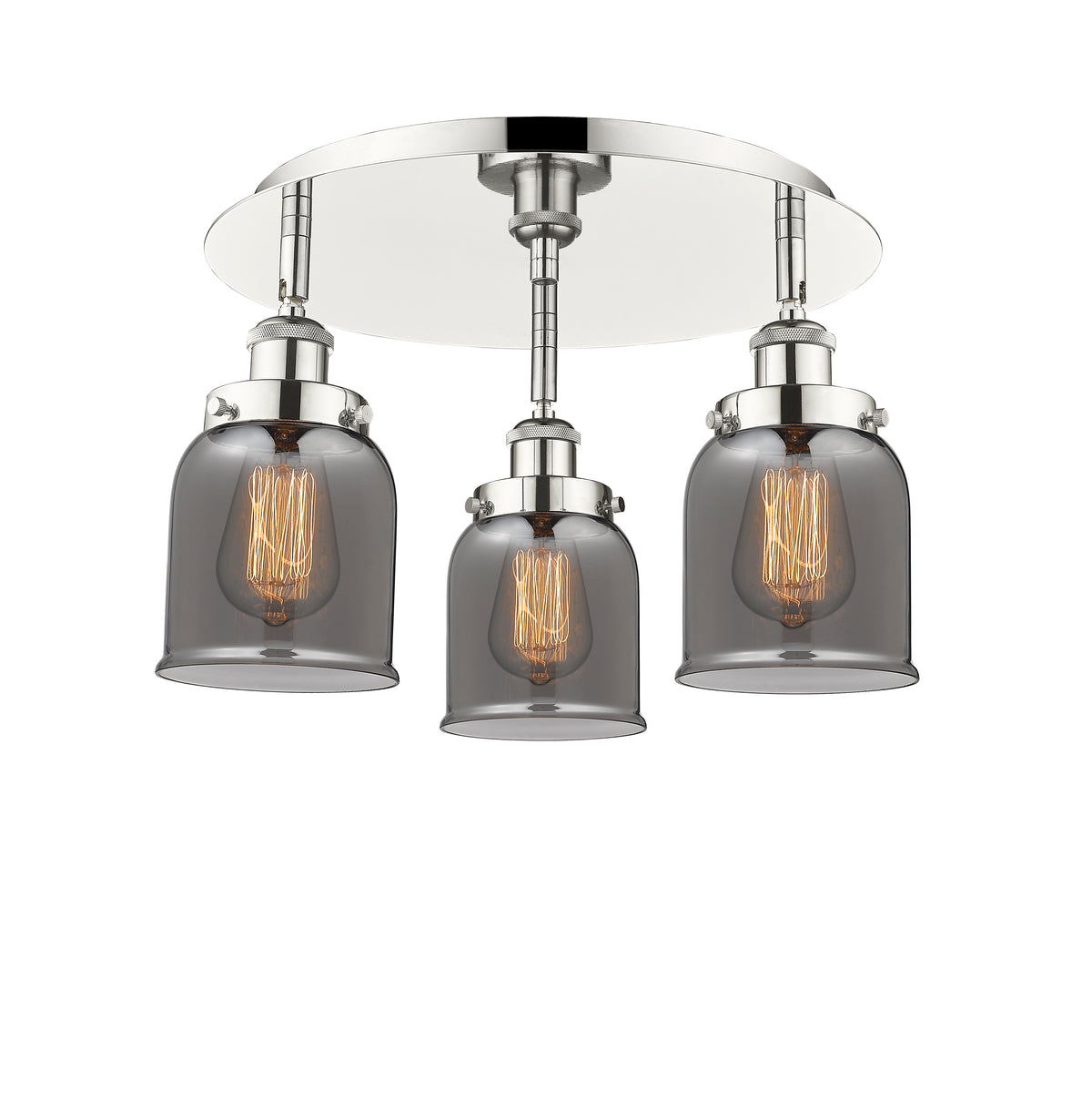 Cone 17-Inch 3-Light Semi-Flush Mount