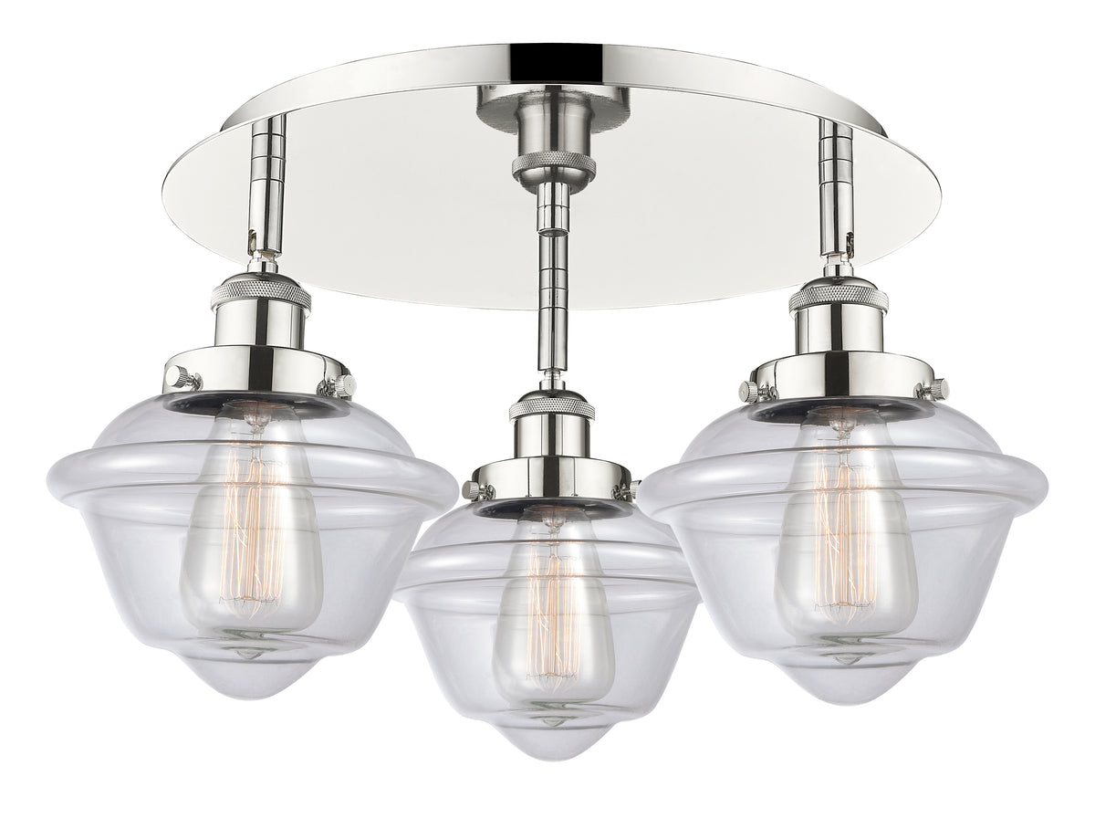 Oxford 19-Inch 3-Light Semi-Flush Mount