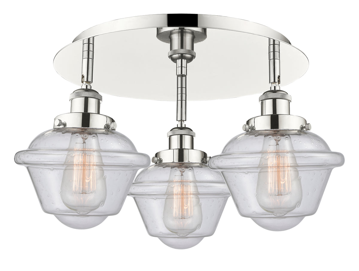 Oxford 19-Inch 3-Light Semi-Flush Mount