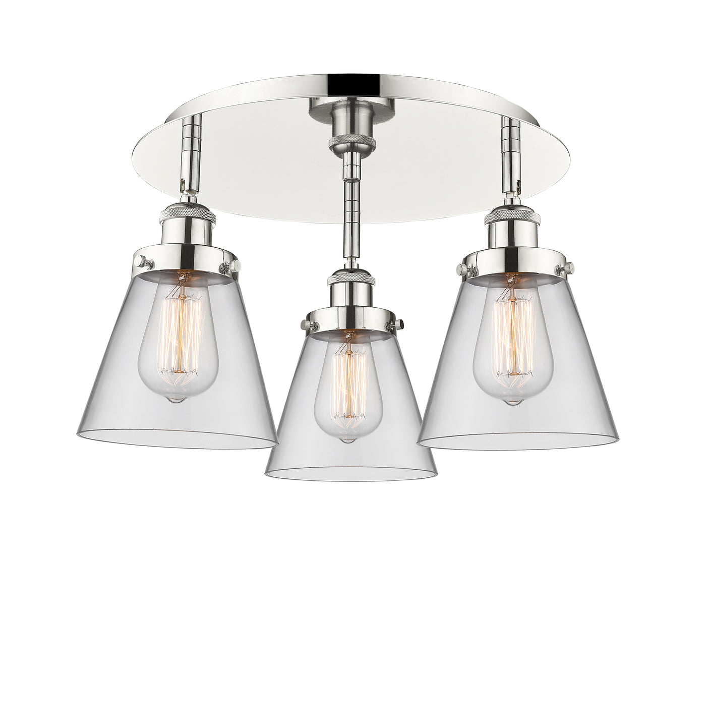 Ballston Semi-Flush Mount Satin Nickel Finish