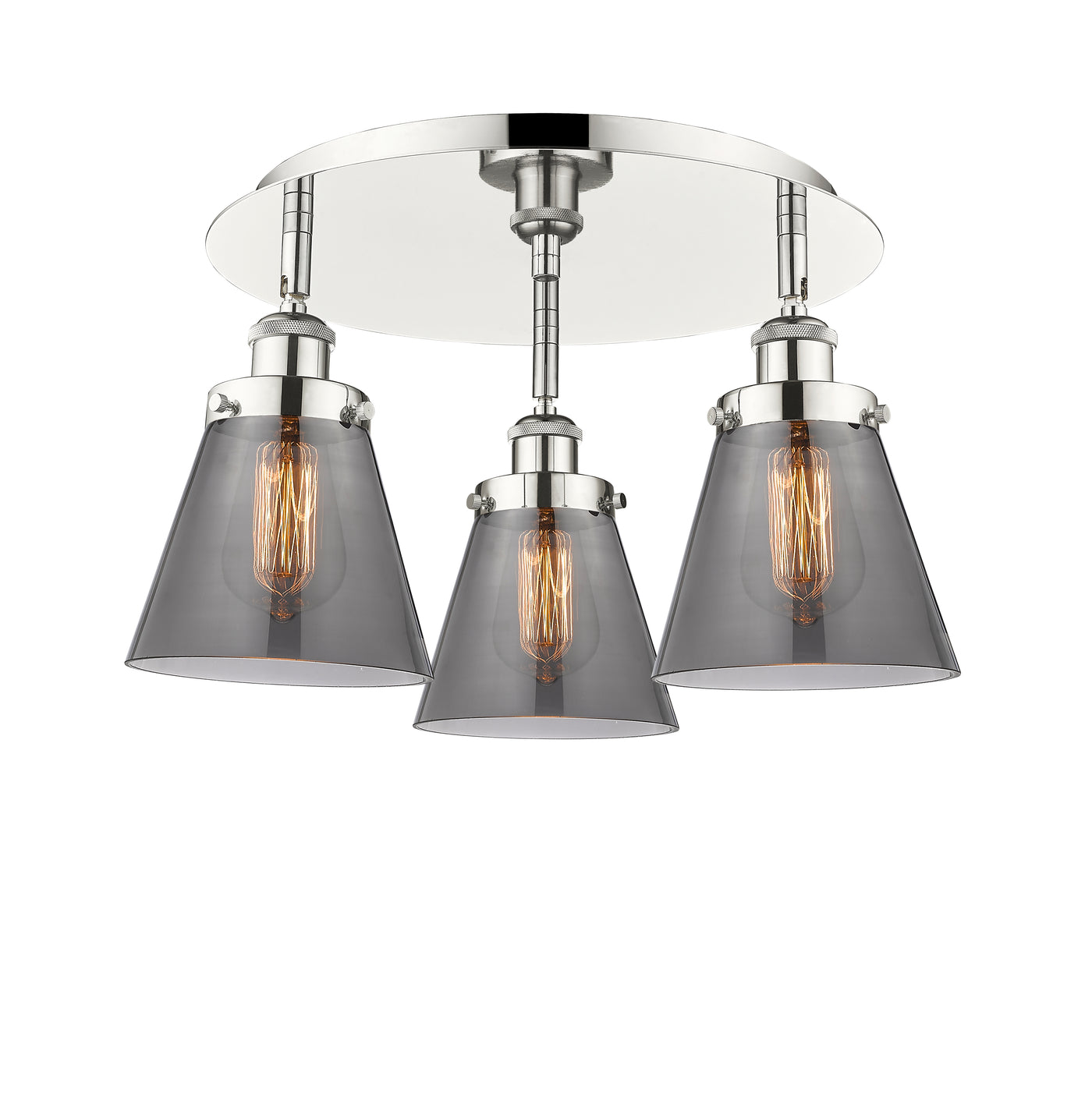 Ballston Semi-Flush Mount Satin Nickel Finish