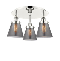Ballston Semi-Flush Mount Satin Nickel Finish