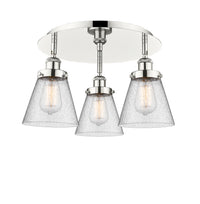 Ballston Semi-Flush Mount Satin Nickel Finish