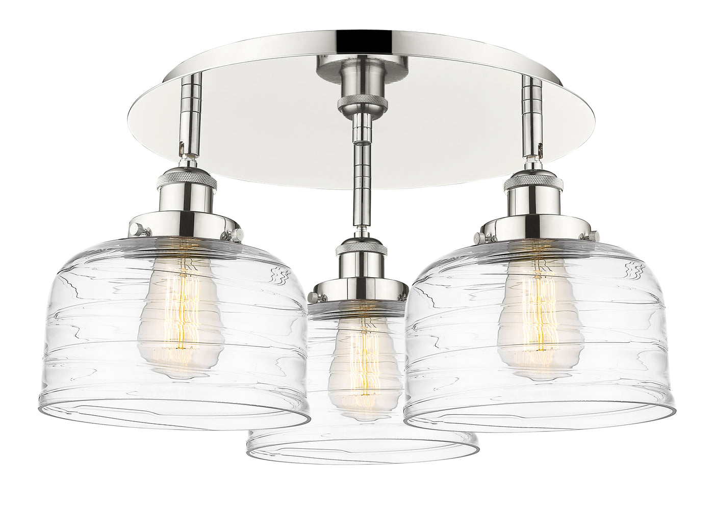 Ballston Semi-Flush Mount Satin Nickel