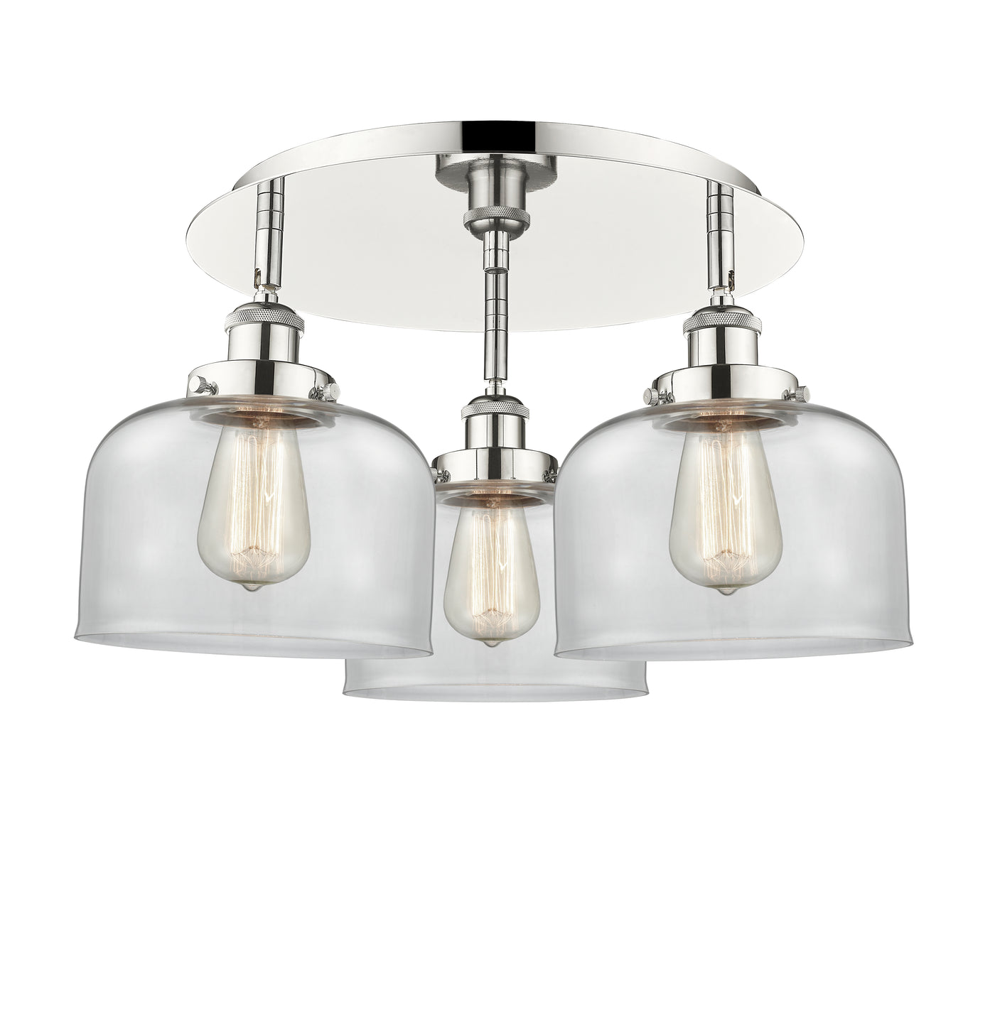 Ballston Semi-Flush Mount Satin Nickel