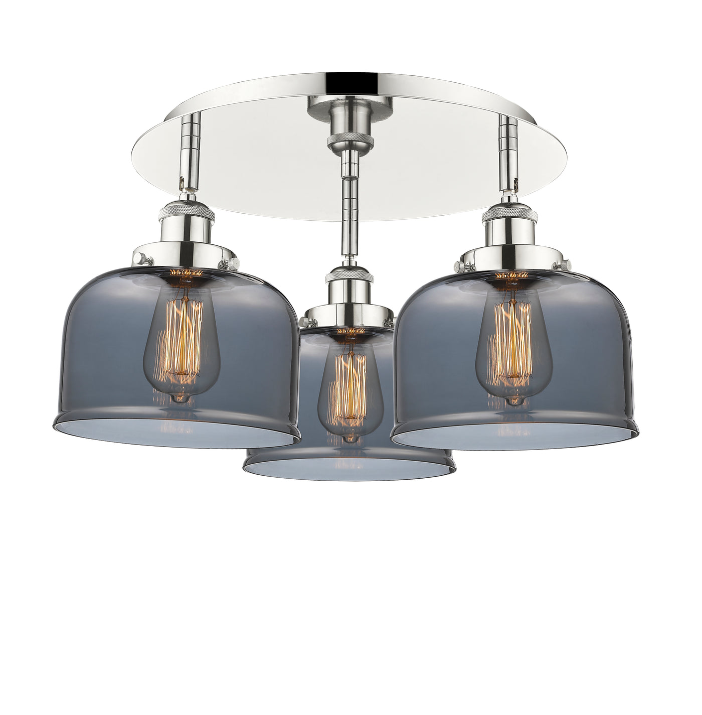 Ballston Semi-Flush Mount Satin Nickel