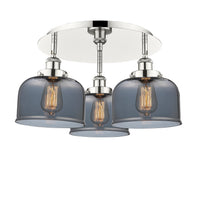 Ballston Semi-Flush Mount Satin Nickel