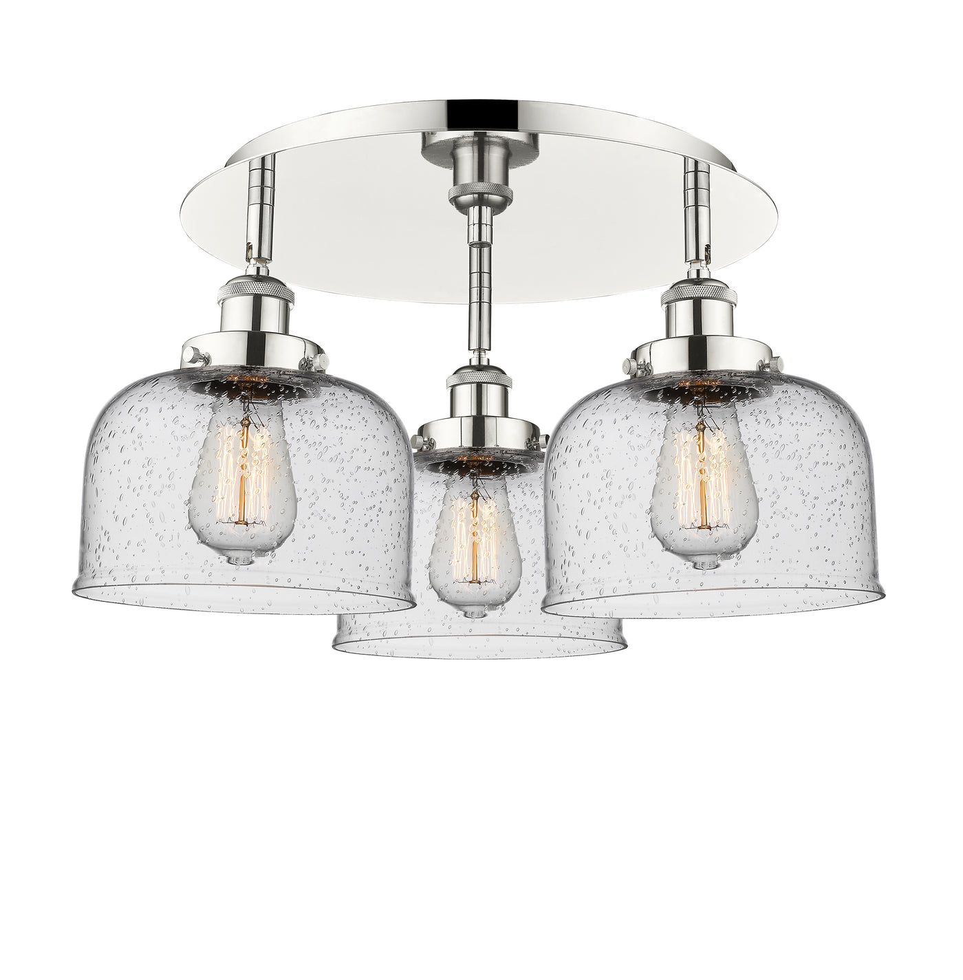 Ballston Semi-Flush Mount Satin Nickel