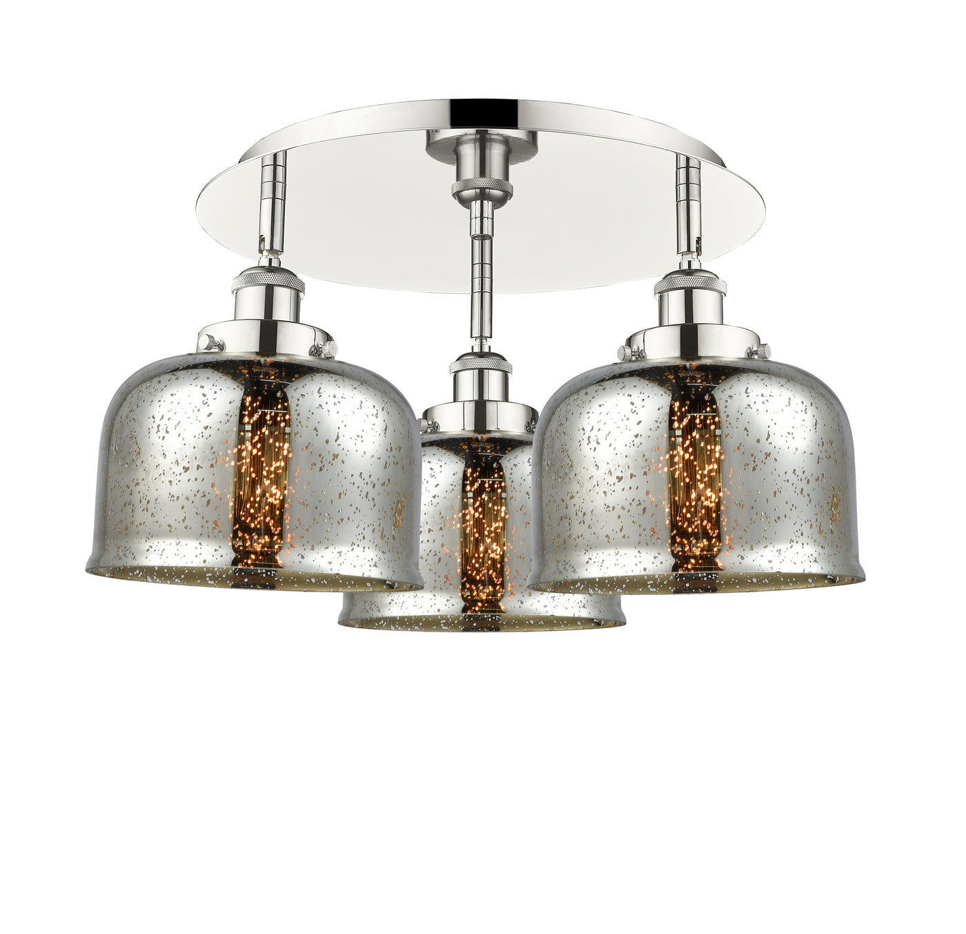 Ballston Semi-Flush Mount Satin Nickel