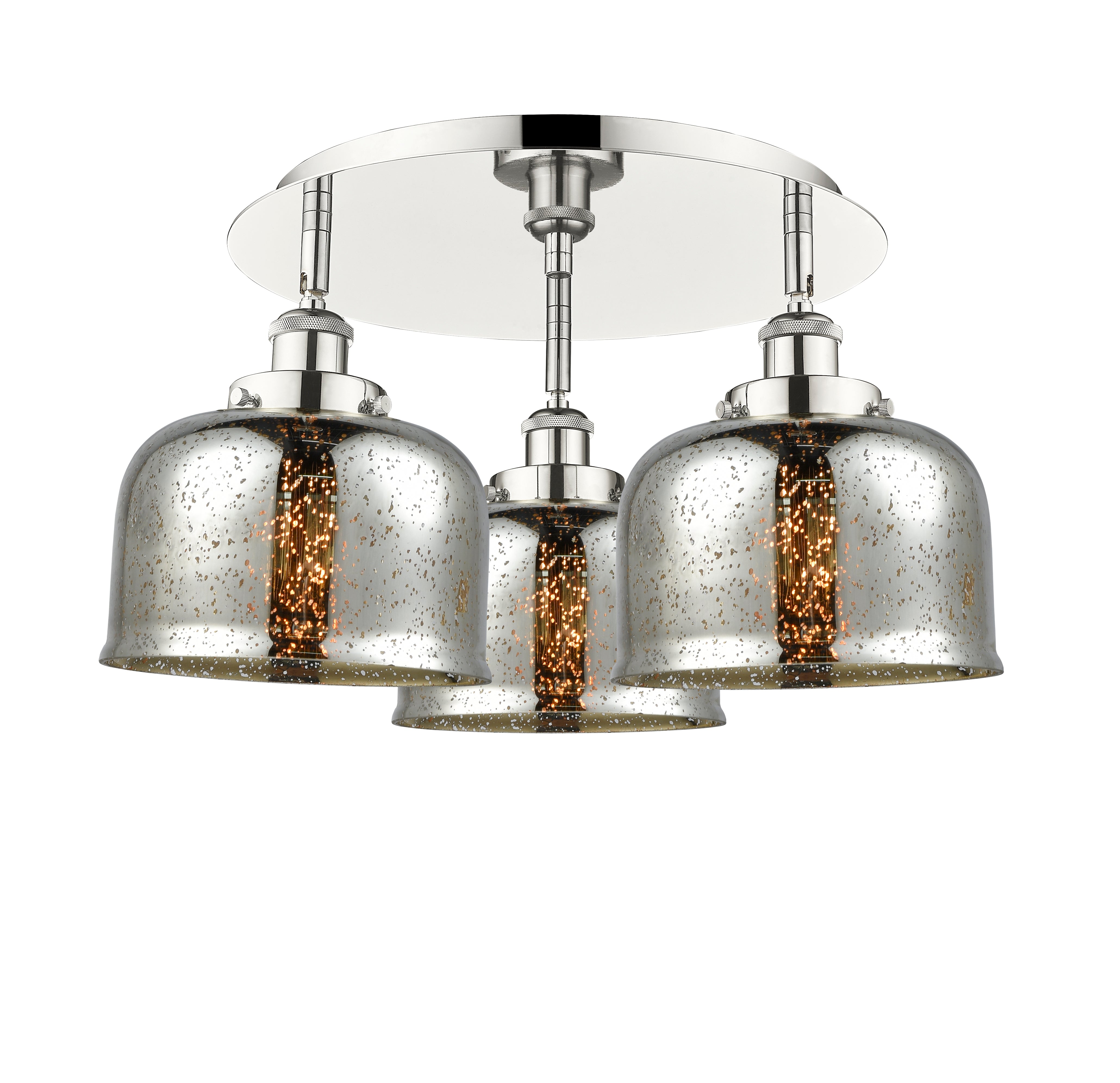 Ballston Semi-Flush Mount Satin Nickel