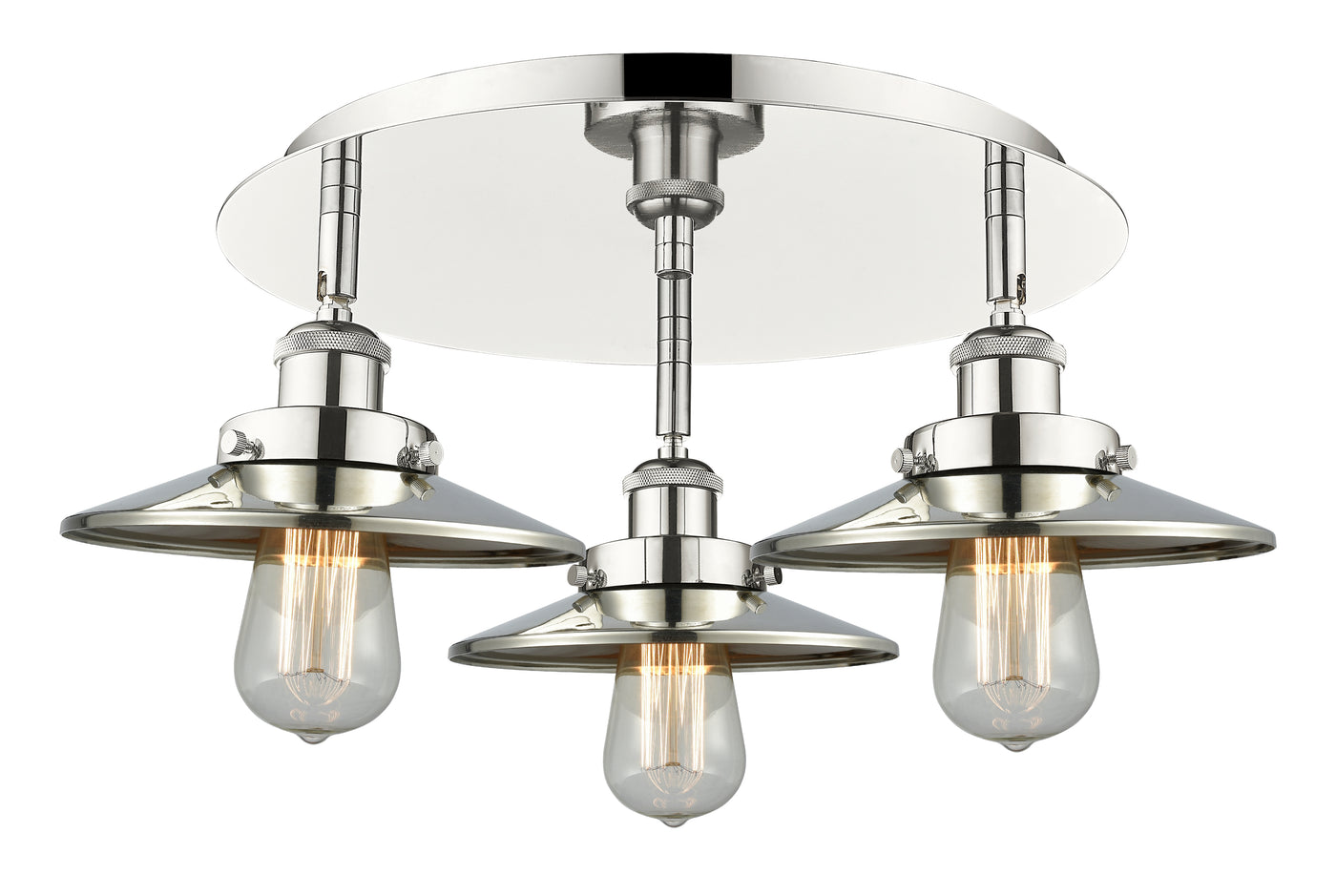 Ballston Semi-Flush Mount Satin Nickel