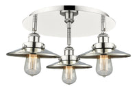 Ballston Semi-Flush Mount Satin Nickel