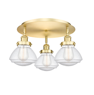 Olean 19-Inch 3-Light Semi-Flush Mount