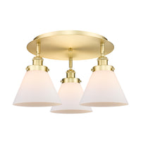 Ballston Semi-Flush Mount Satin Nickel