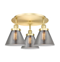 Ballston Semi-Flush Mount Satin Nickel