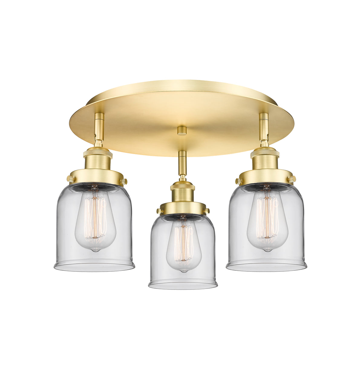 Cone 17-Inch 3-Light Semi-Flush Mount