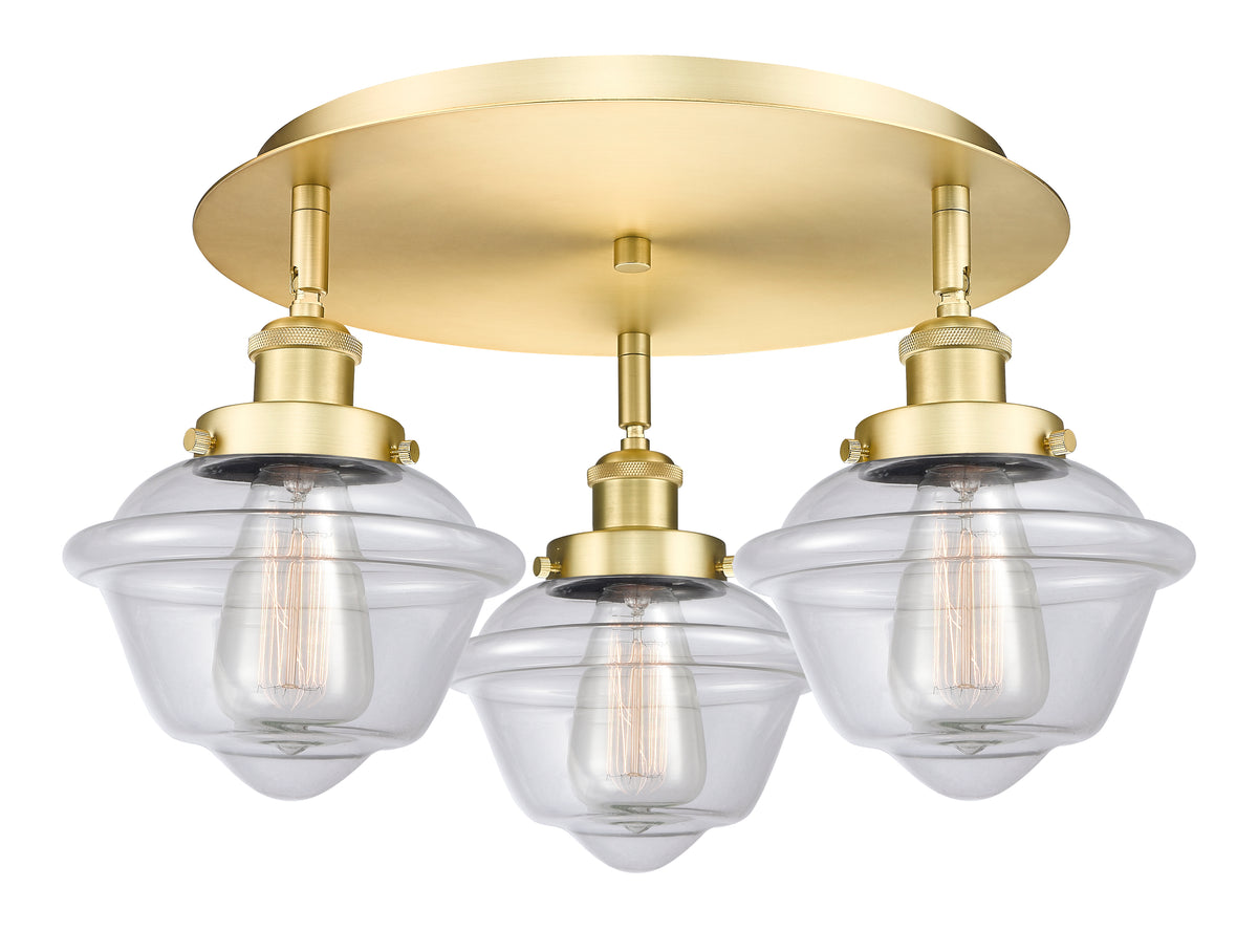 Oxford 19-Inch 3-Light Semi-Flush Mount