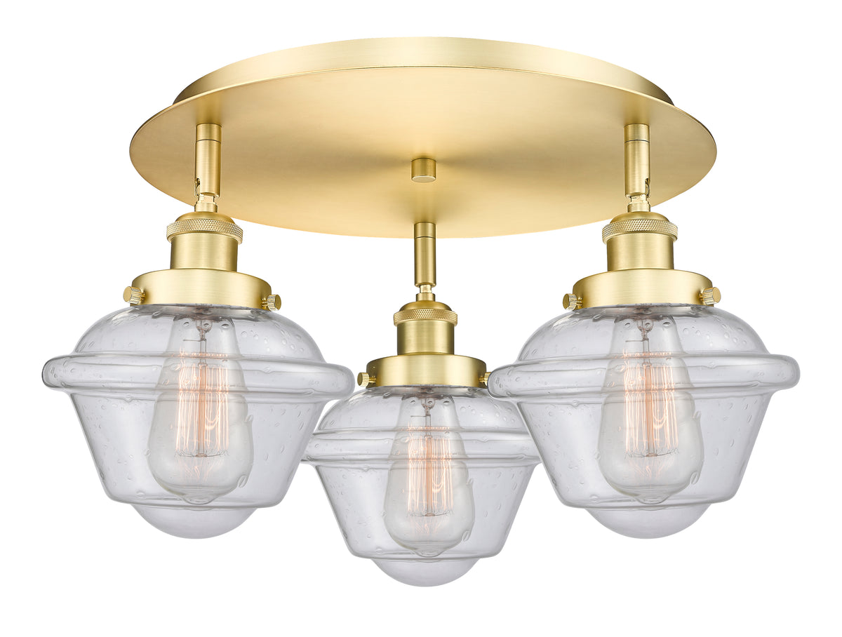 Oxford 19-Inch 3-Light Semi-Flush Mount