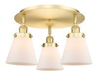 Ballston Semi-Flush Mount Satin Nickel Finish