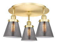 Ballston Semi-Flush Mount Satin Nickel Finish