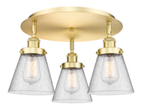 Ballston Semi-Flush Mount Satin Nickel Finish