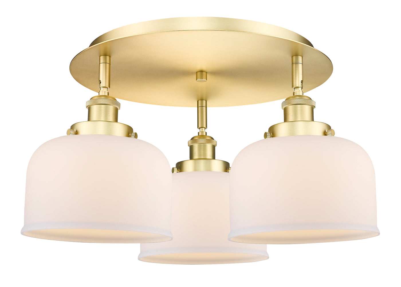 Ballston Semi-Flush Mount Satin Nickel