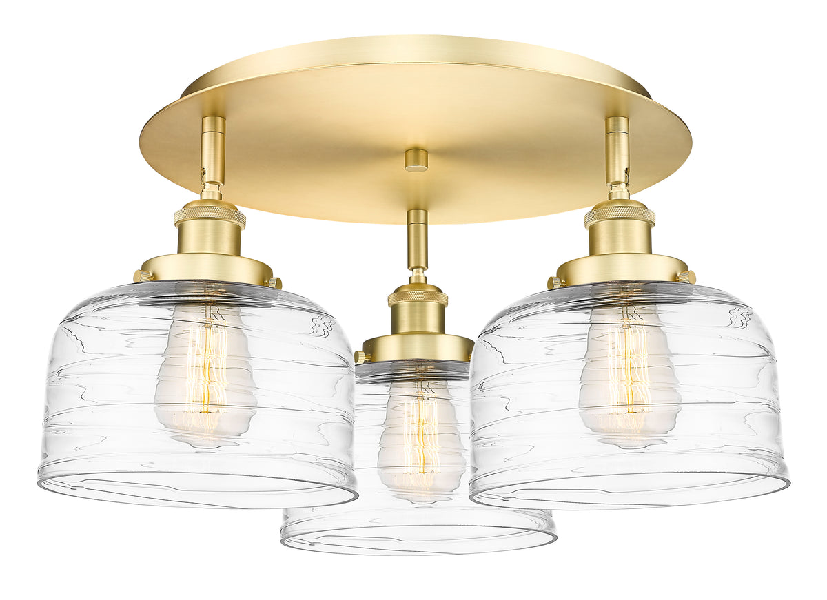 Bell 20-Inch 3-Light Semi-Flush Mount