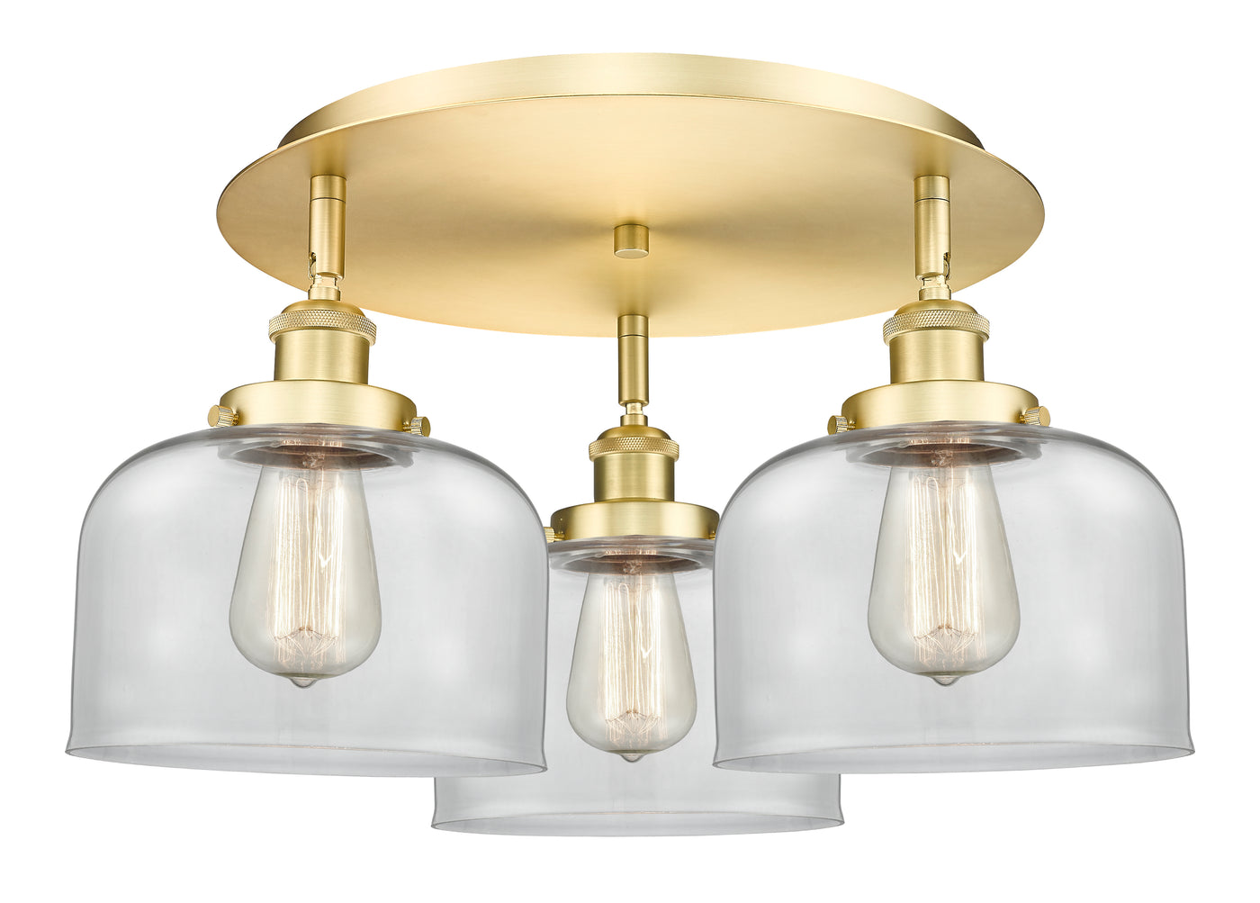 Ballston Semi-Flush Mount Satin Nickel
