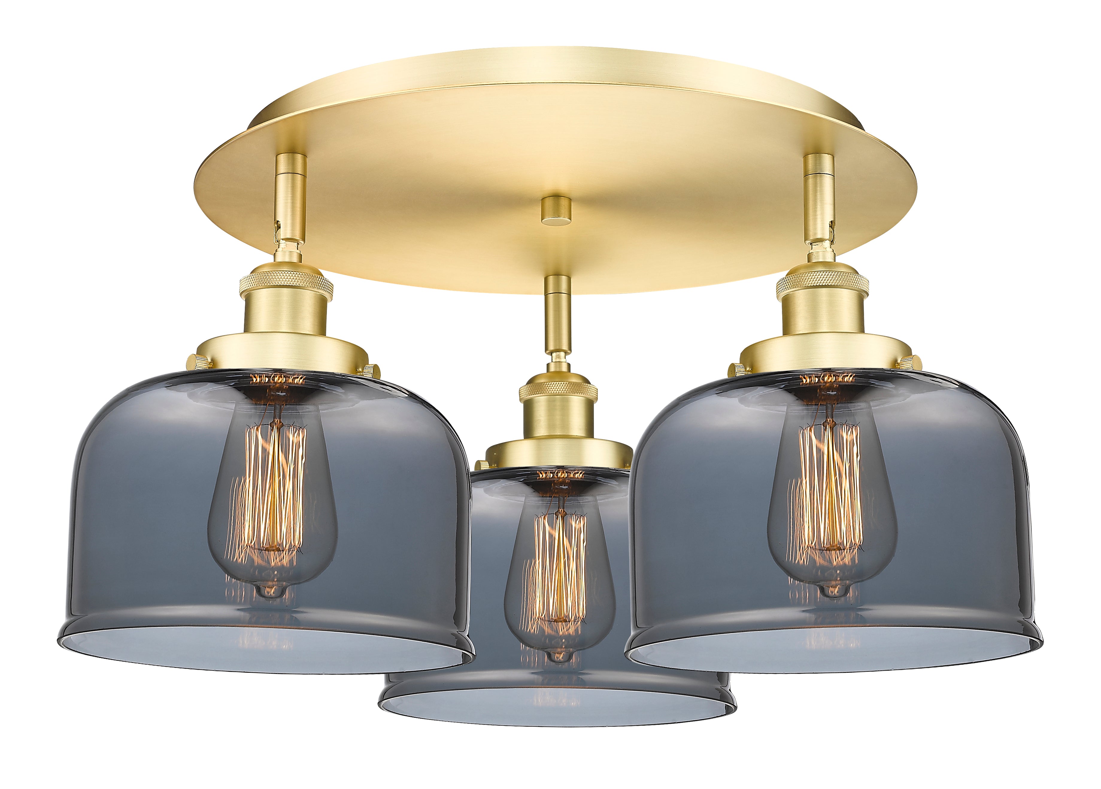 Ballston Semi-Flush Mount Satin Nickel