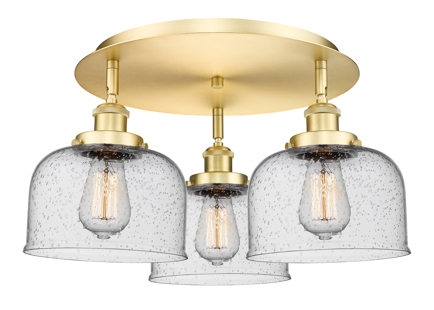 Ballston Semi-Flush Mount Satin Nickel