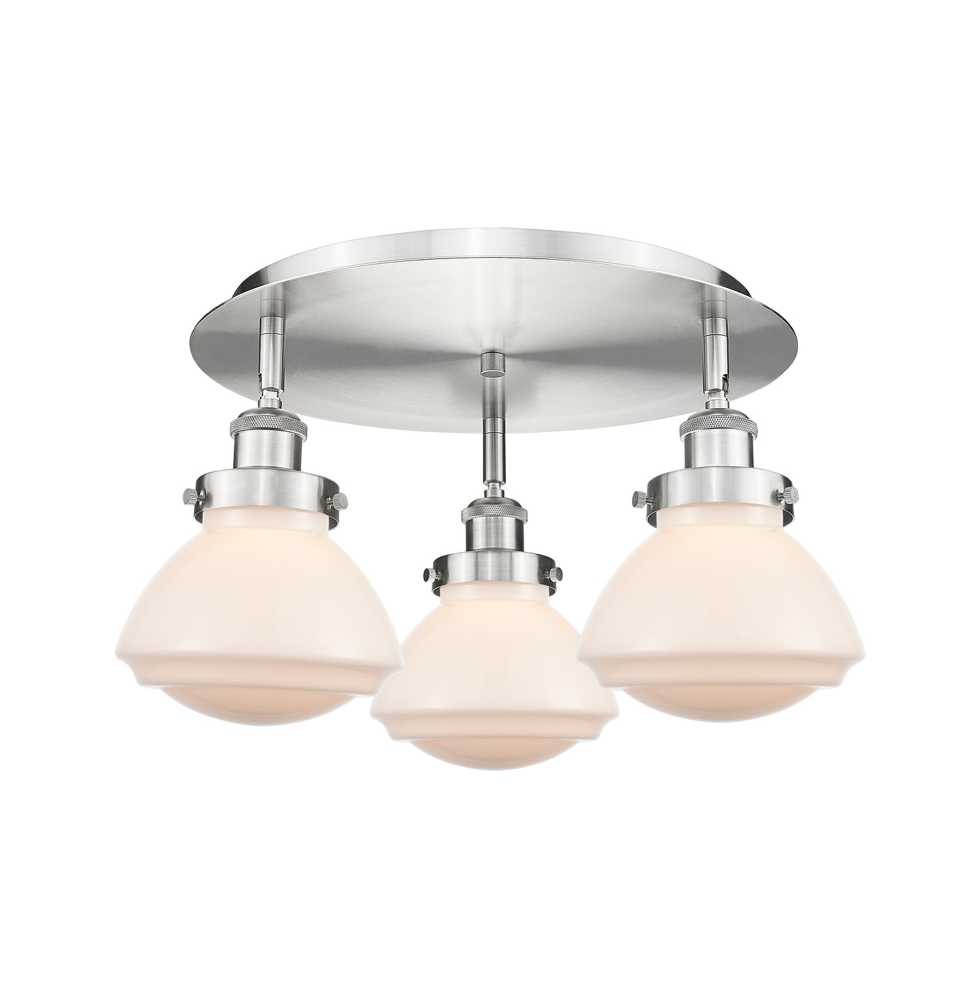 Ballston Semi-Flush Mount Satin Nickel
