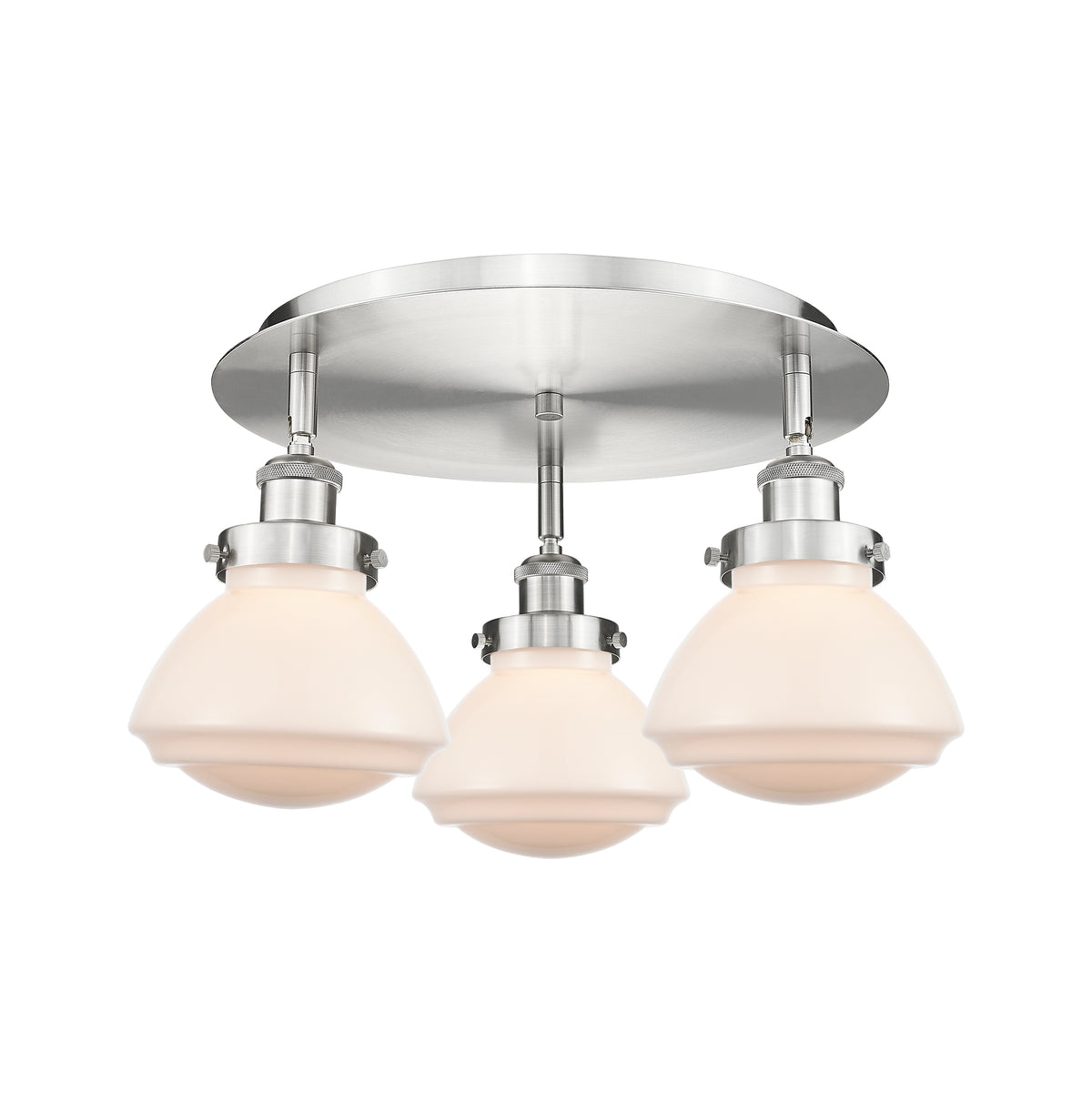 Olean 19-Inch 3-Light Semi-Flush Mount