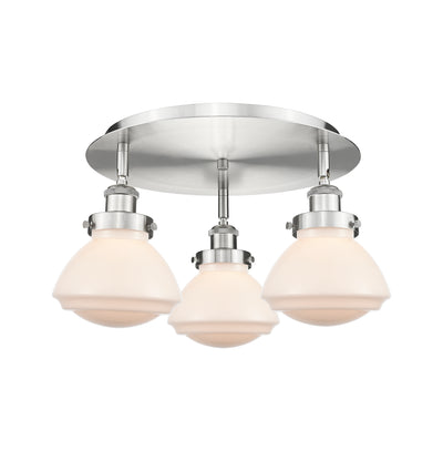 Olean 19-Inch 3-Light Semi-Flush Mount