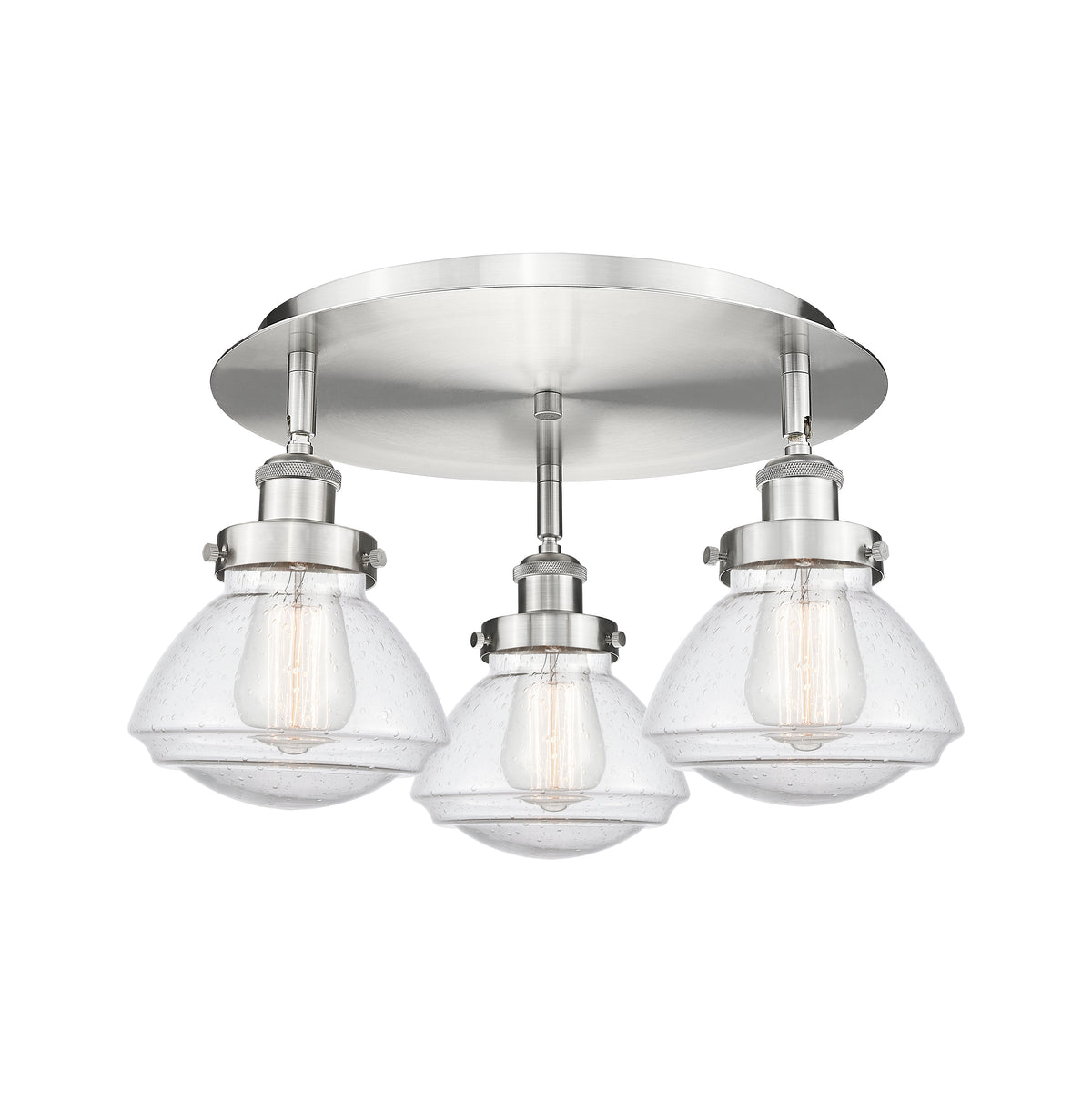 Olean 19-Inch 3-Light Semi-Flush Mount